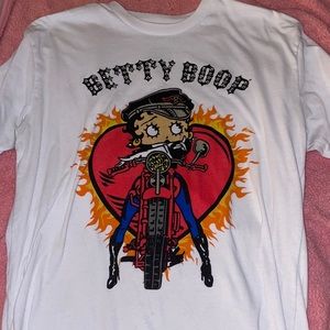 Betty Boop short sleeve t-shirt with rhinestones